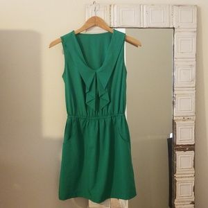 Unique Vintage Green Dress w/ POCKETS!